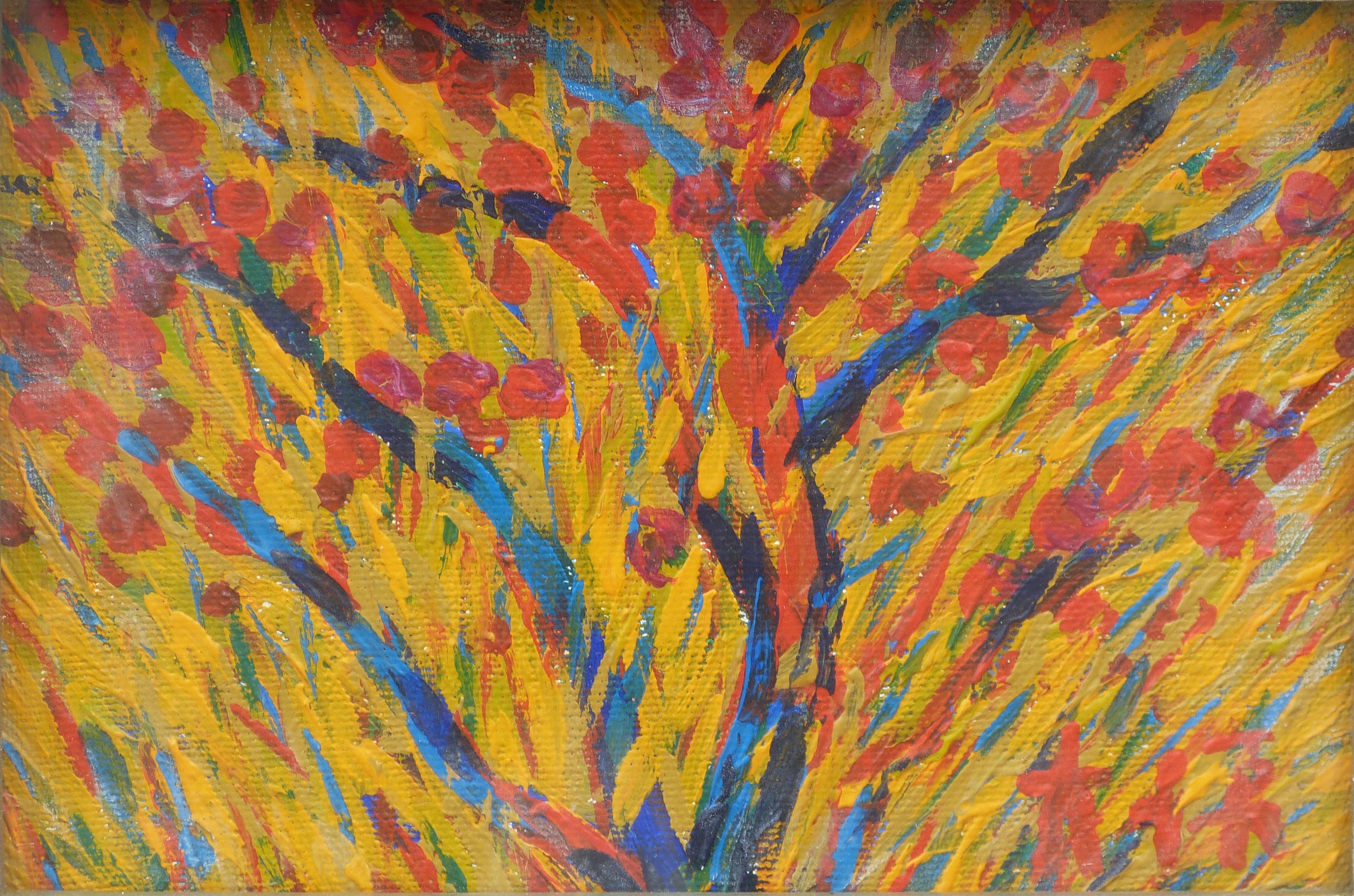 【韩国油画】李大源 火之树 2002年 21 x 14.5cm